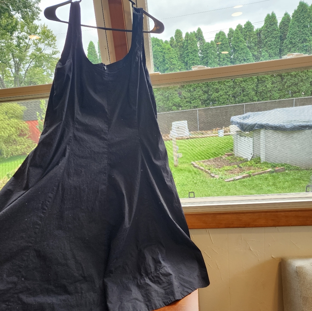 Black Cotton Formal Dress
